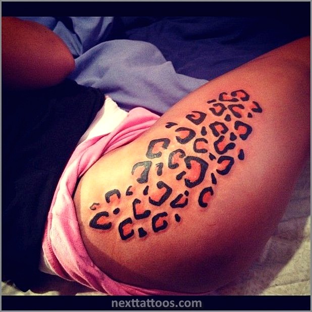 Animal Print Tattoos on the Thigh