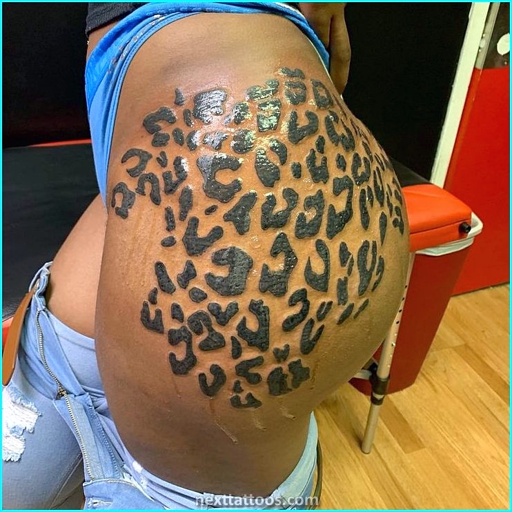 Animal Print Tattoos on the Thigh