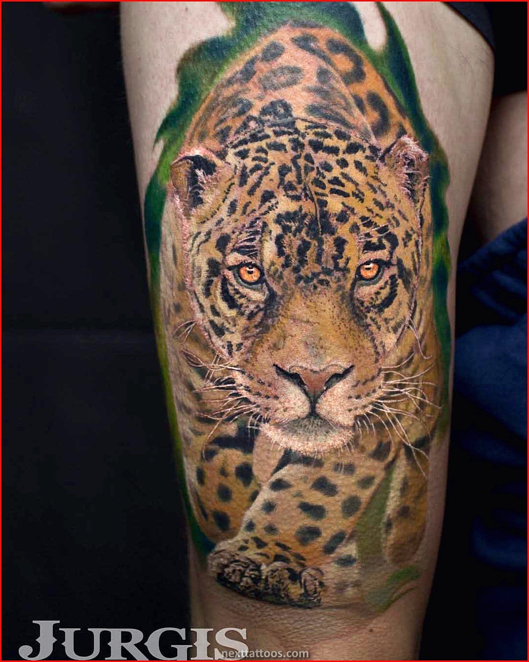 Animal Print Tattoos on the Thigh