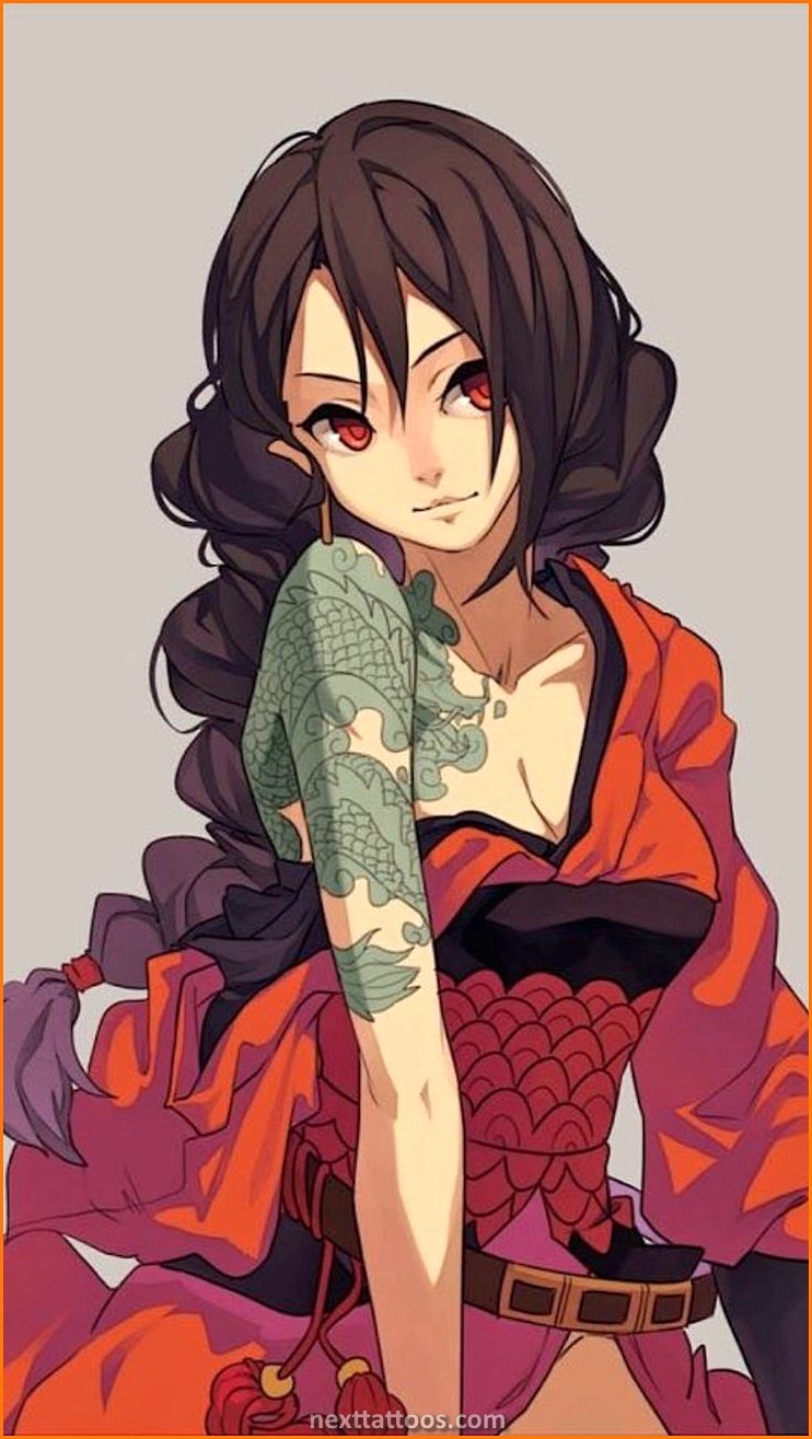 Popular Anime Girl With Tattoos