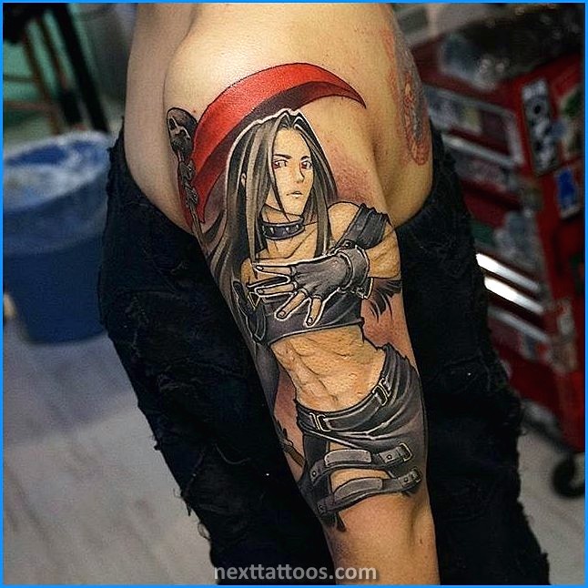 Anime Character With Moving Tattoos