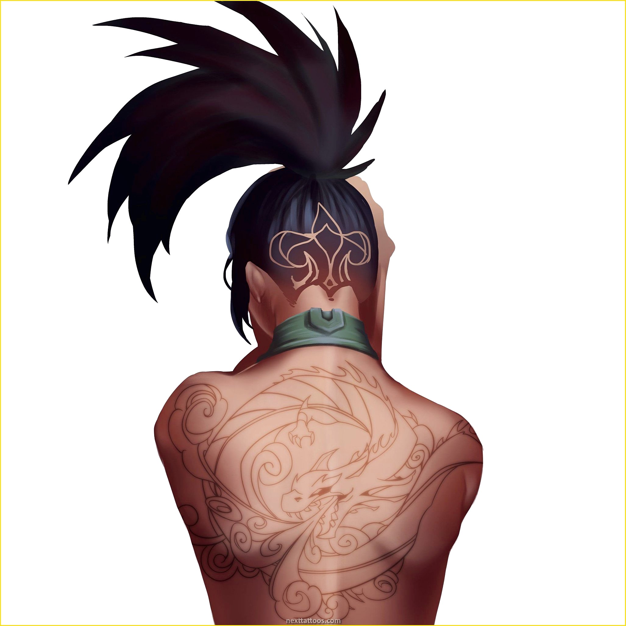 Akali Character Tattoos
