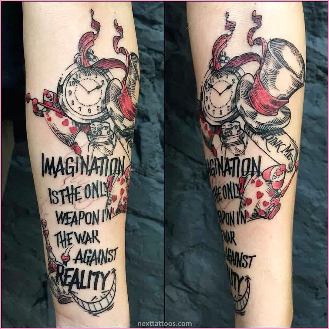 Alice in Wonderland Character Tattoos