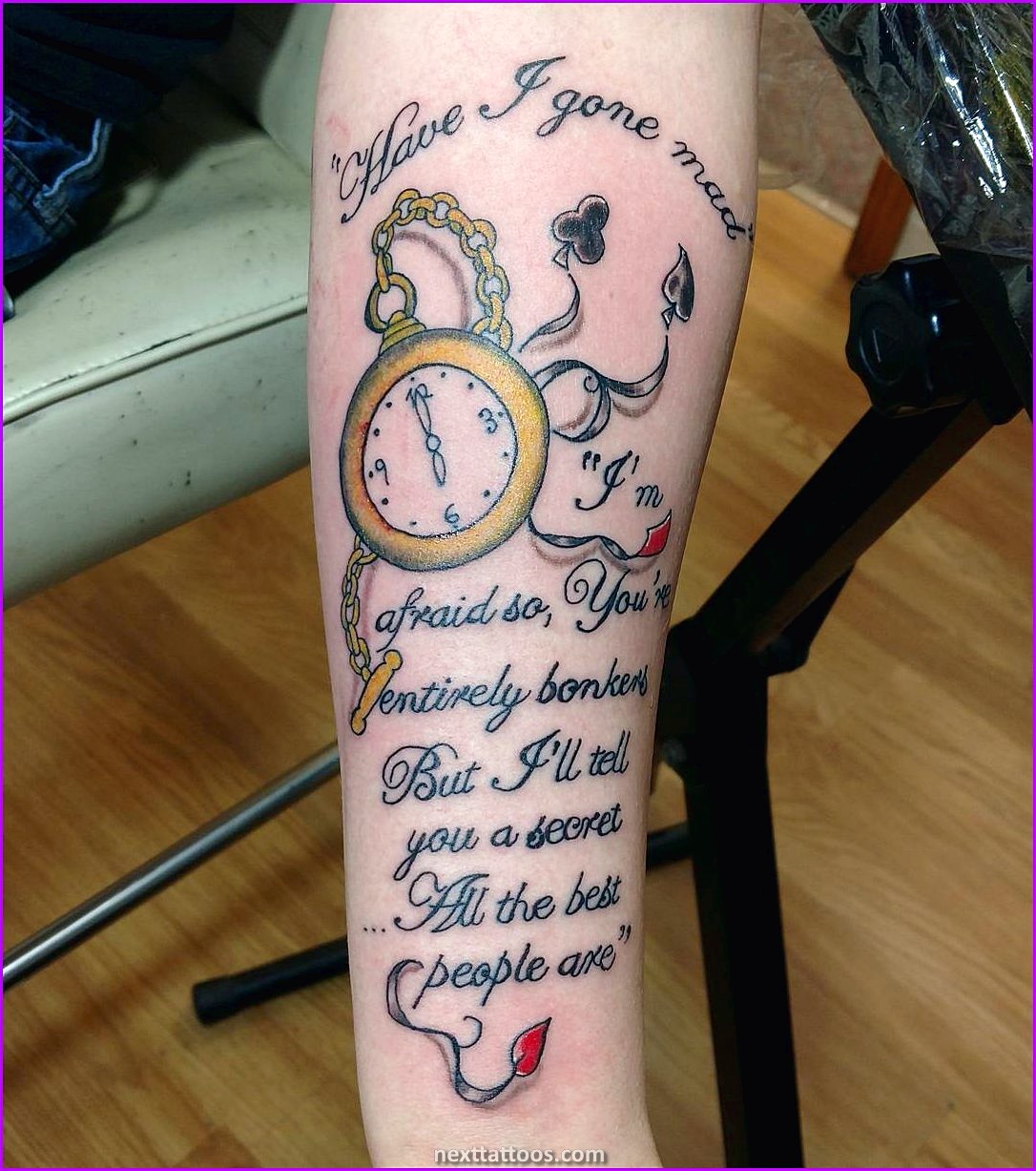 Alice in Wonderland Character Tattoos