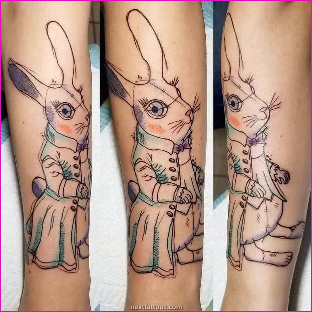 Alice in Wonderland Character Tattoos