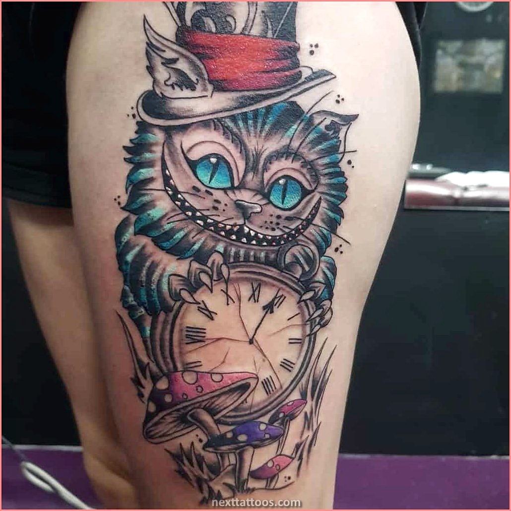 Alice in Wonderland Character Tattoos