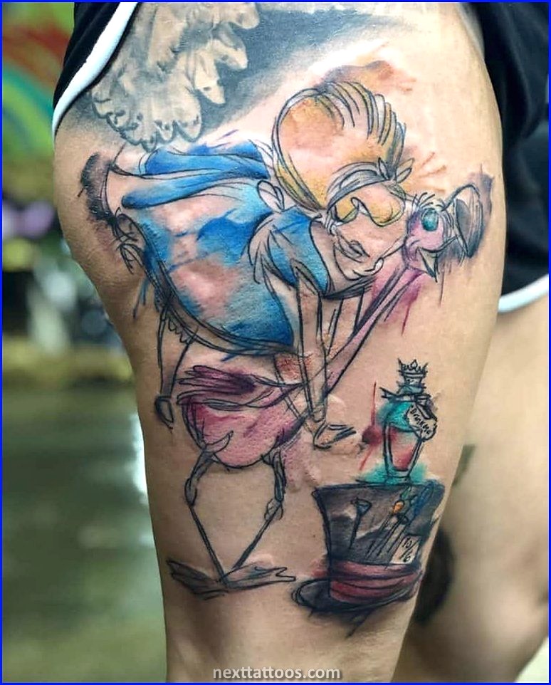 Alice in Wonderland Character Tattoos