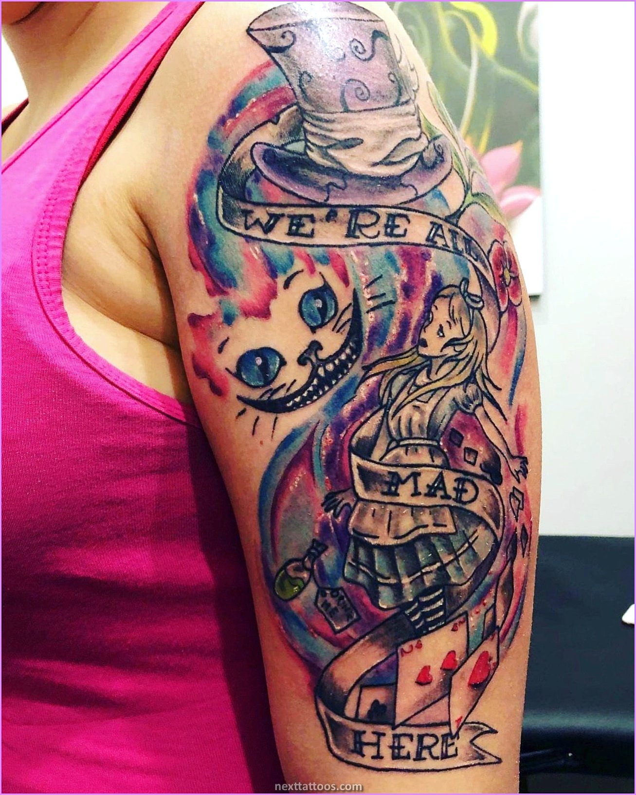 Alice in Wonderland Character Tattoos