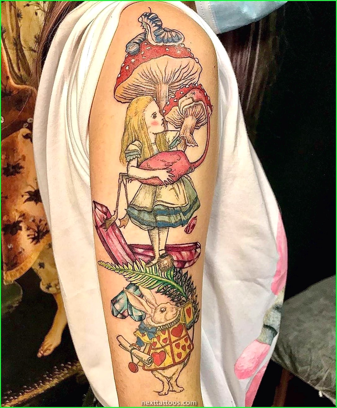 Alice in Wonderland Character Tattoos