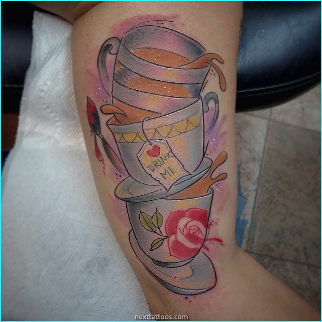 Alice in Wonderland Character Tattoos