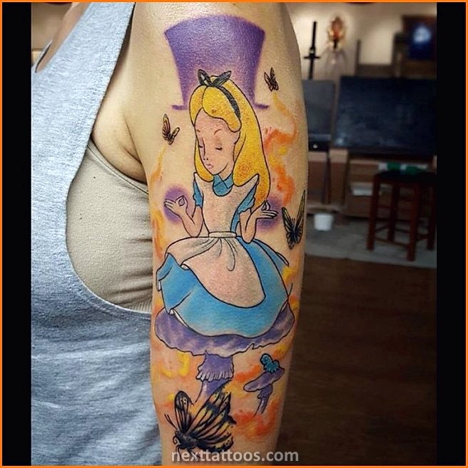 Alice in Wonderland Character Tattoos