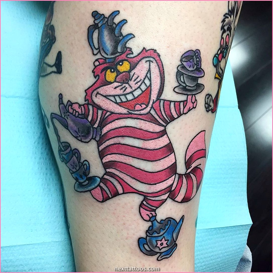 Alice in Wonderland Character Tattoos