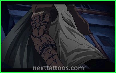 Anime Character With Tattoos on Arm