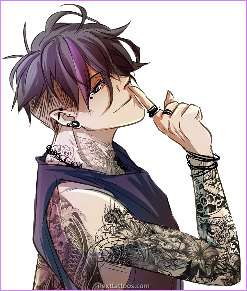 Anime Character With Tattoos on Arm