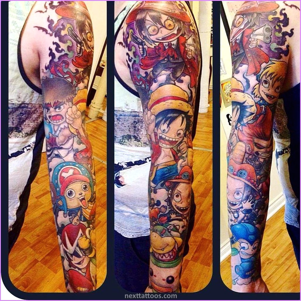 Anime Character With Tattoos on Arm