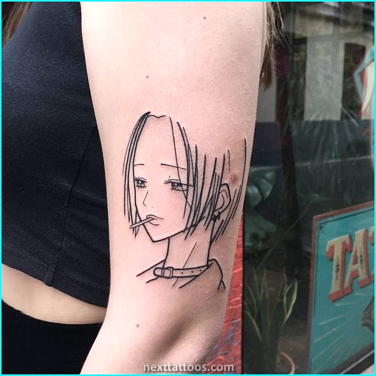 Anime Character With Tattoos on Arm