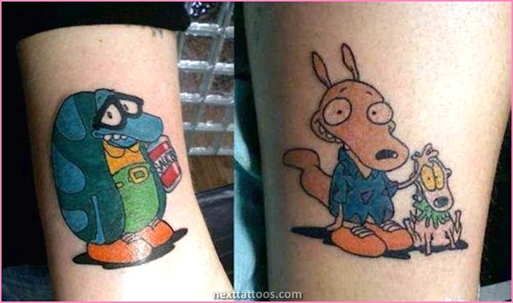 90s Cartoon Character Tattoos