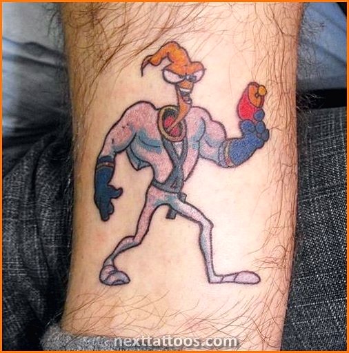 90s Cartoon Character Tattoos