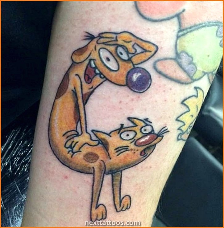 90s Cartoon Character Tattoos