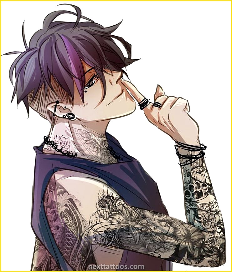 Anime Character With Snake Tattoos