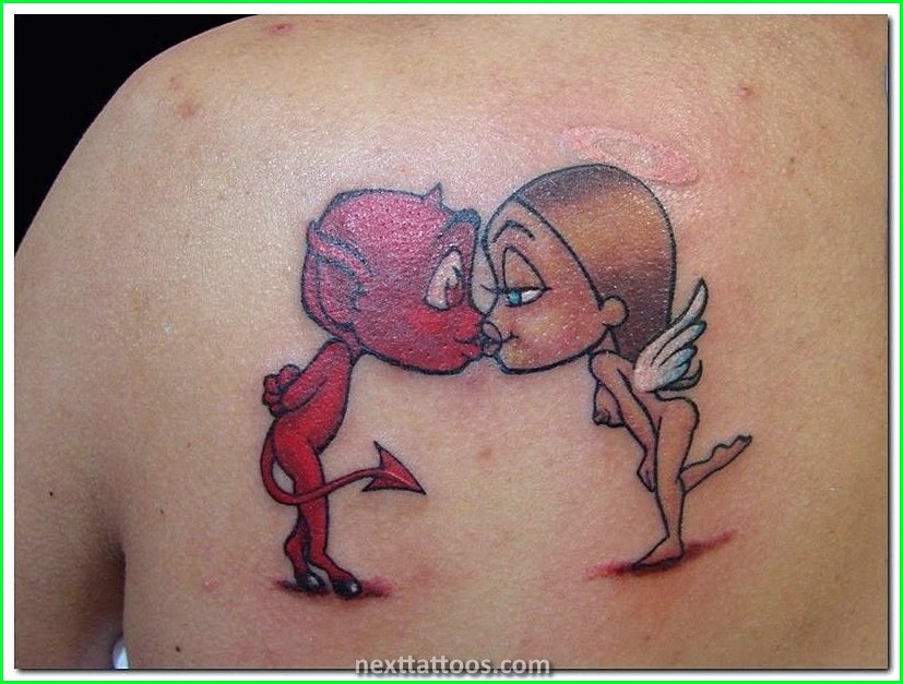 Cartoon Character Couples Tattoos