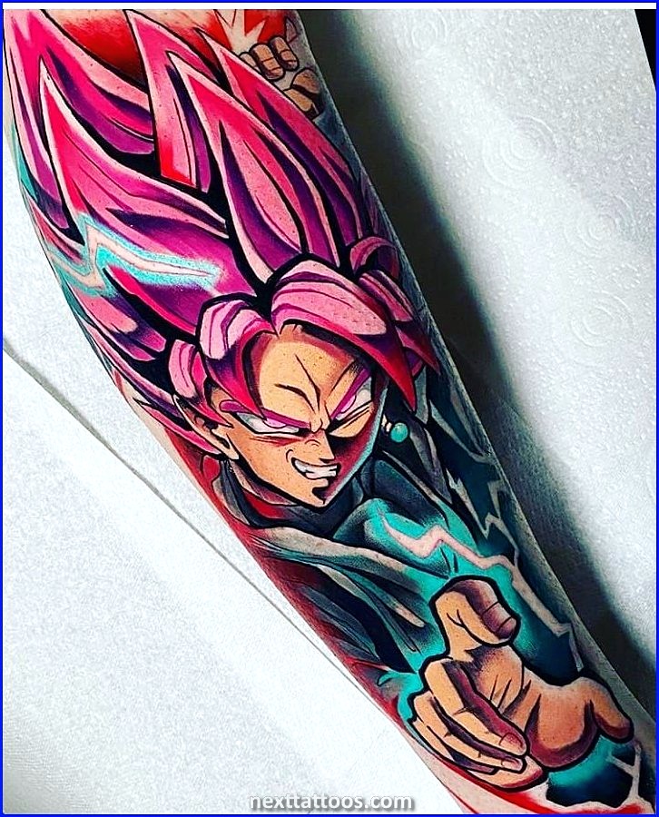Anime Character With Dragon Tattoos on Arm
