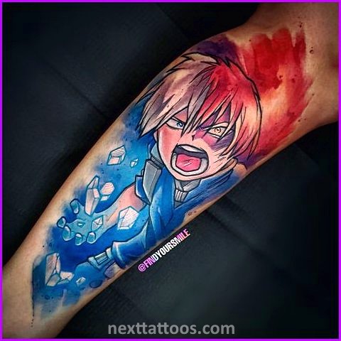 Anime Character With Dragon Tattoos on Arm