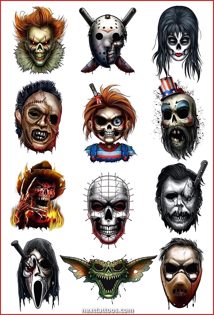 Scary Movie Character Tattoos