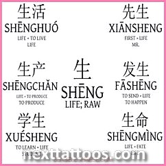 Common Chinese Character Tattoos