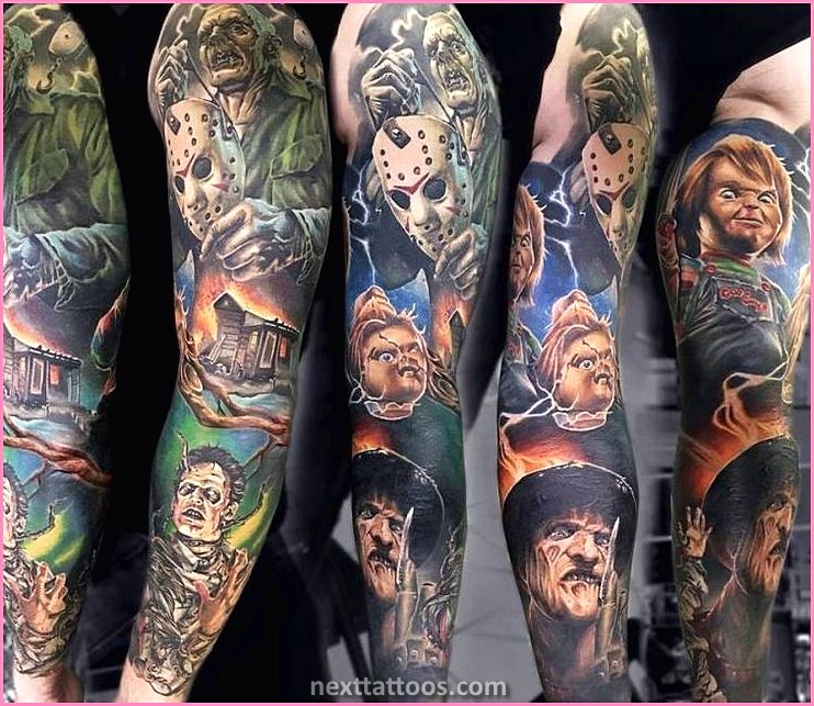 Horror Character Tattoos - Modern Takes on Horror Film Character Tattoos