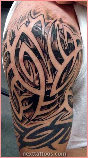 Mens Tribal Arm Tattoos Pictures