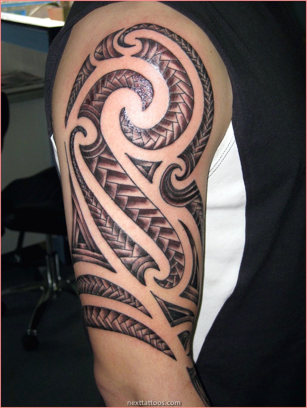 Mens Tribal Arm Tattoos Pictures