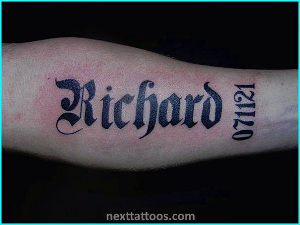Name Tattoos on Arm Small