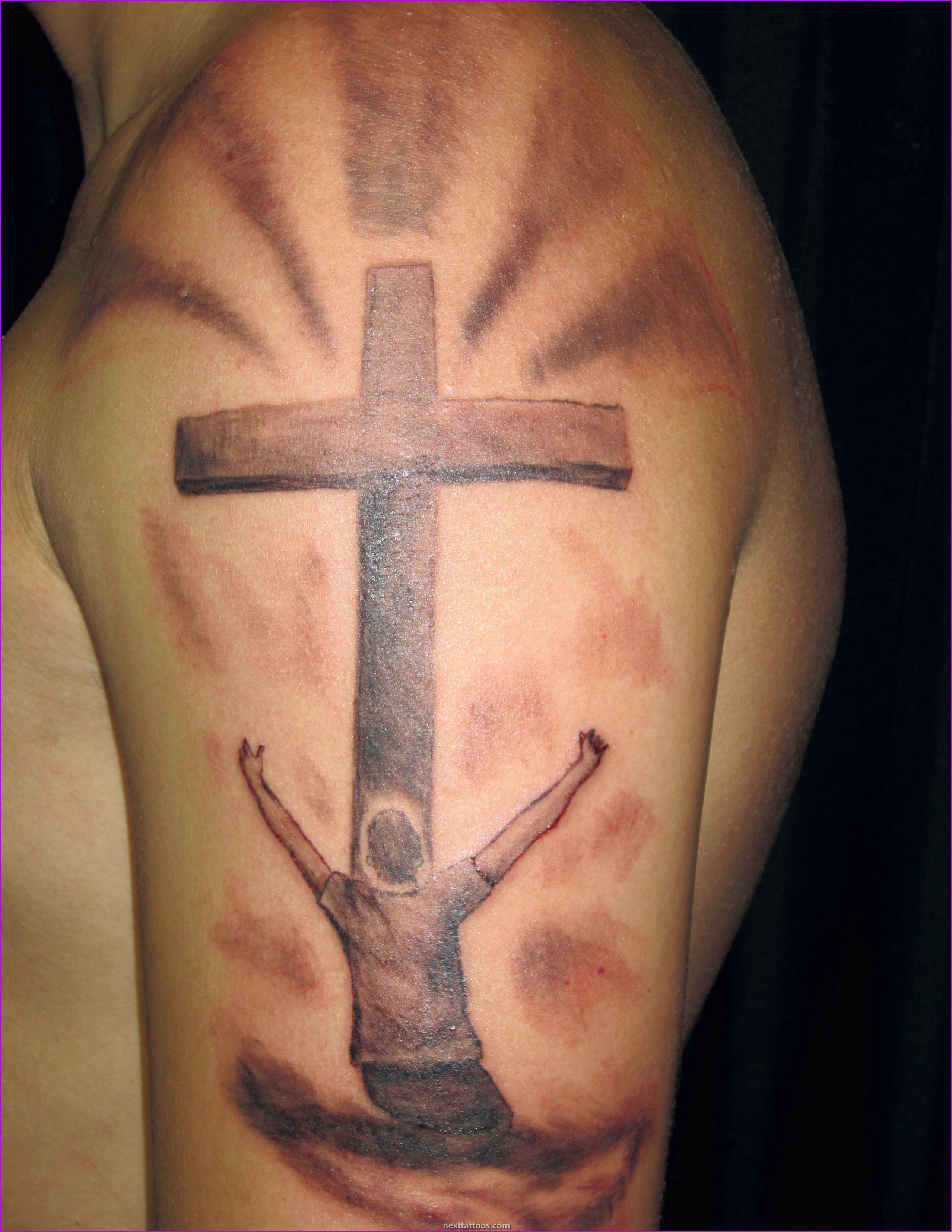 Arm Cross Tattoos - Why Arm Cross Tattoos With Clouds Are Popular