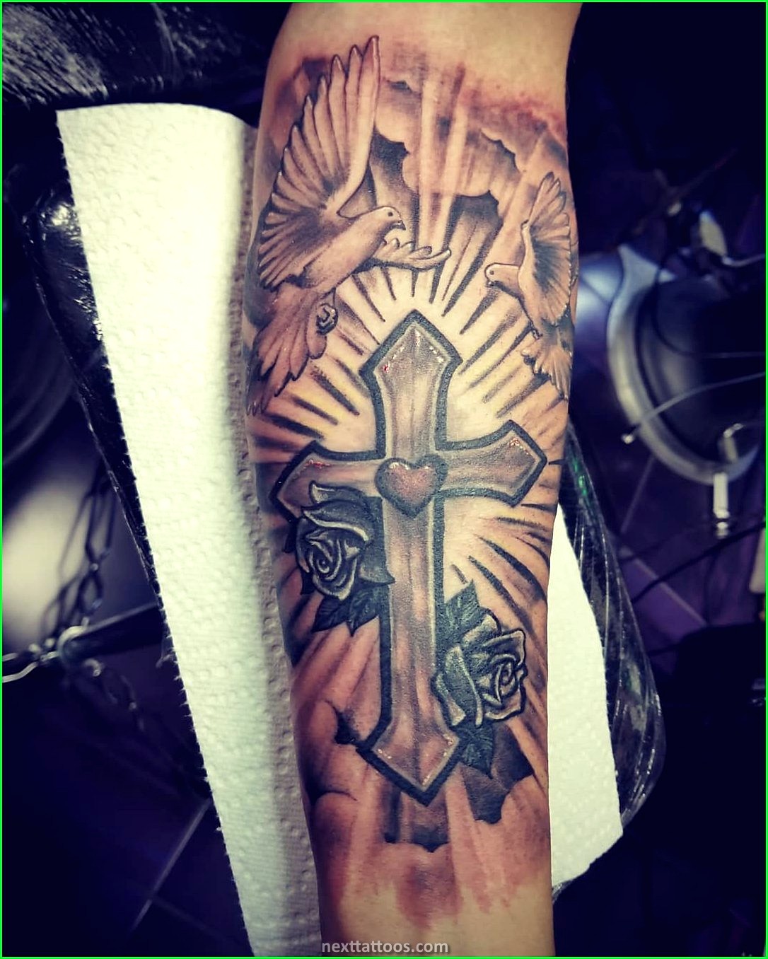 Arm Cross Tattoos - Why Arm Cross Tattoos With Clouds Are Popular