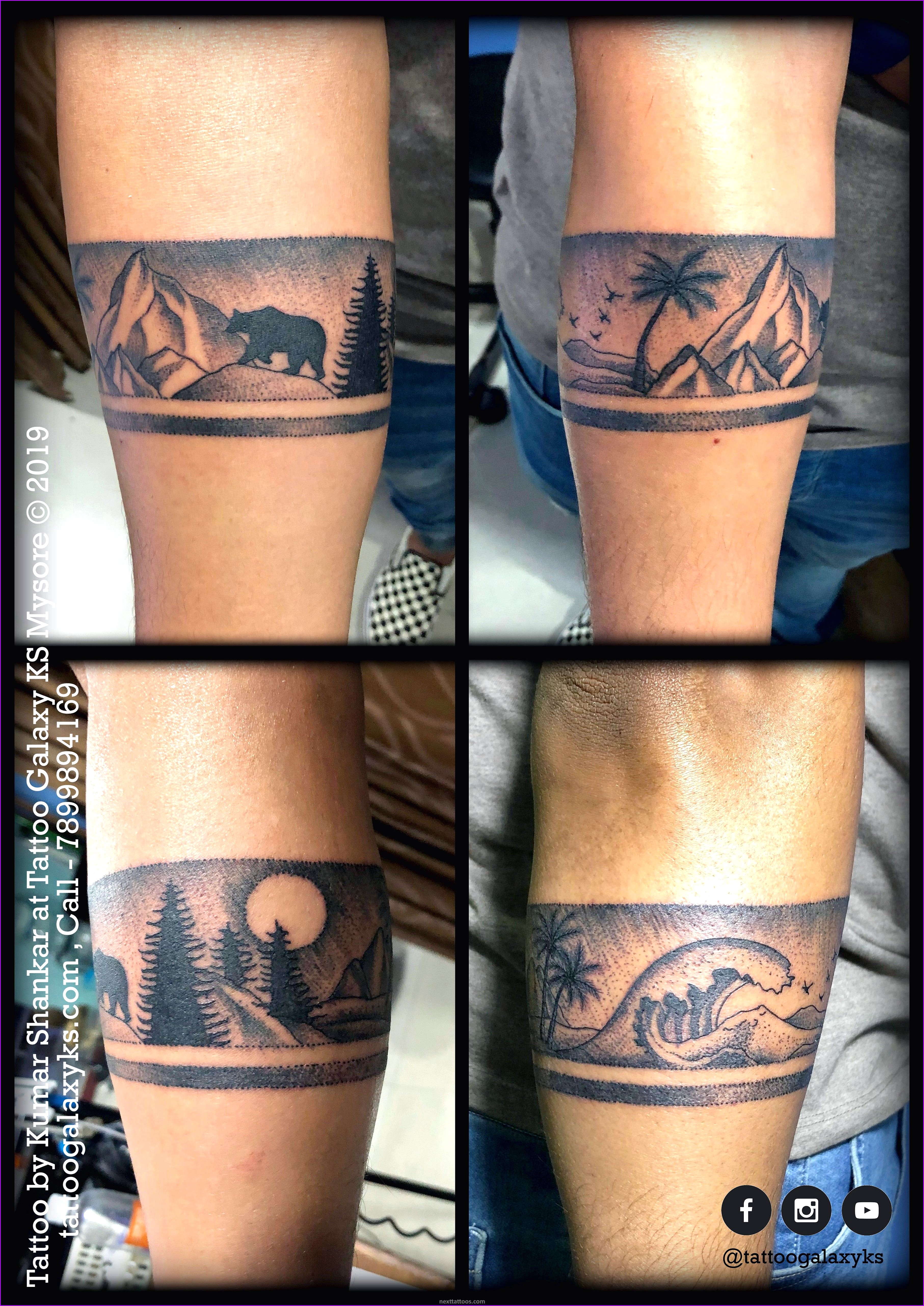 Arm Band Tattoos For Guys
