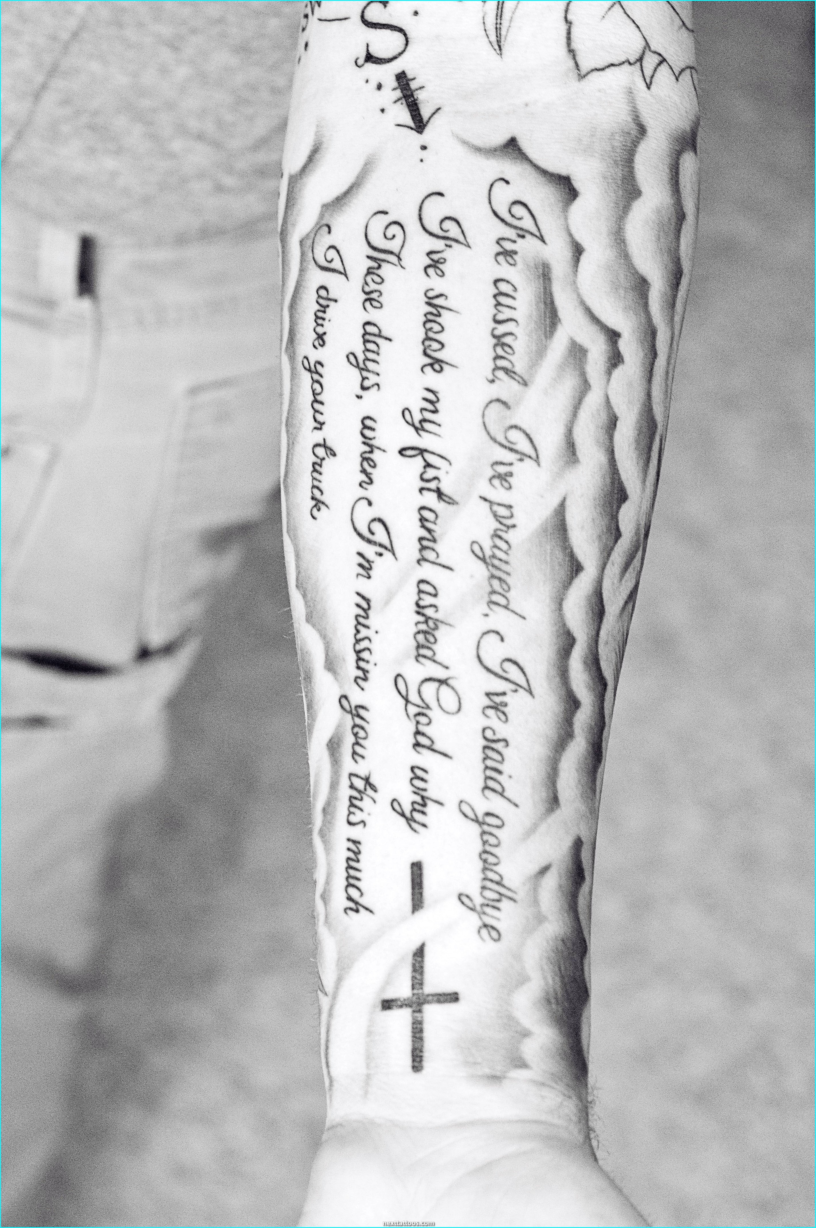 Scripture Tattoos on Your Arm With Clouds