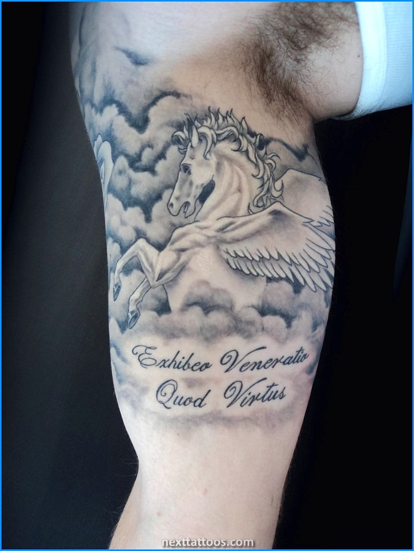 Men's Cloud Tattoos On Upper Arm