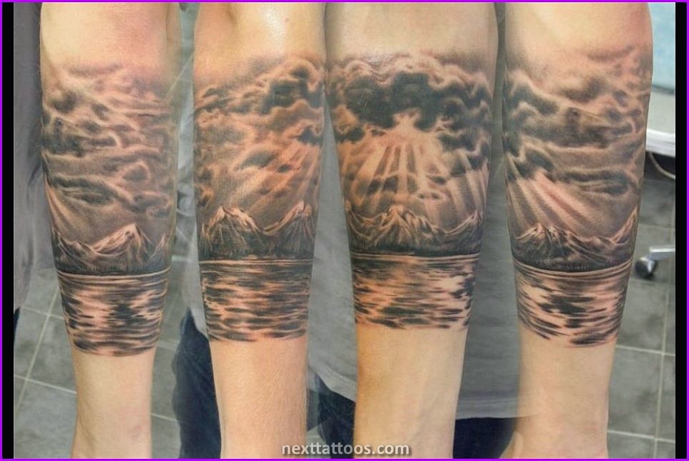 Men's Cloud Tattoos On Upper Arm