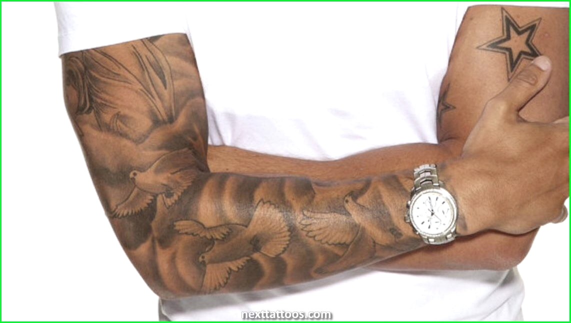 Men's Cloud Tattoos On Upper Arm