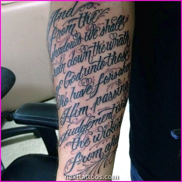 Christian Tattoos on Arms
