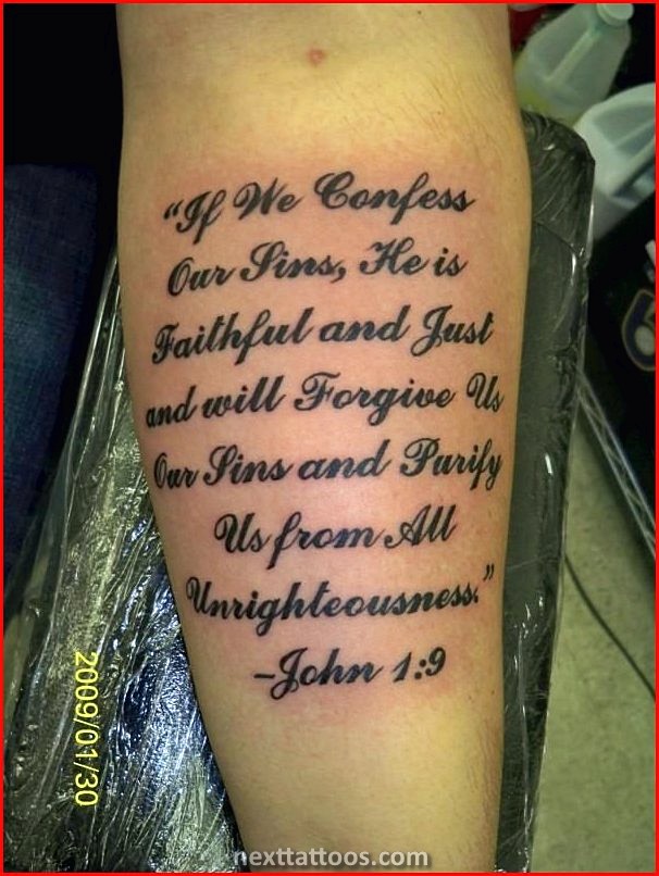 Bible Verse Tattoos on Arms