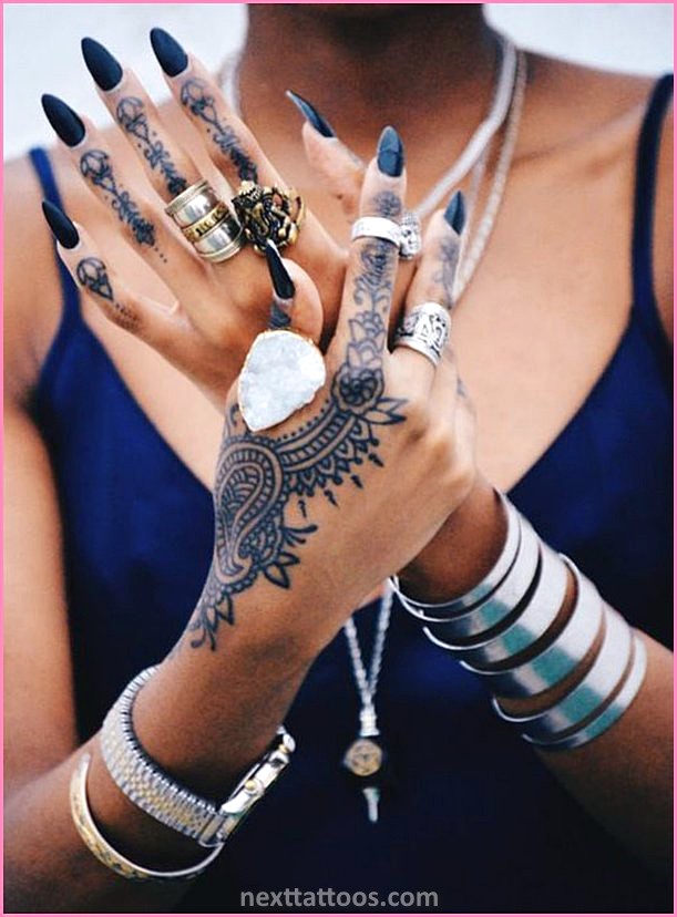 Ladies Hand and Arm Tattoos