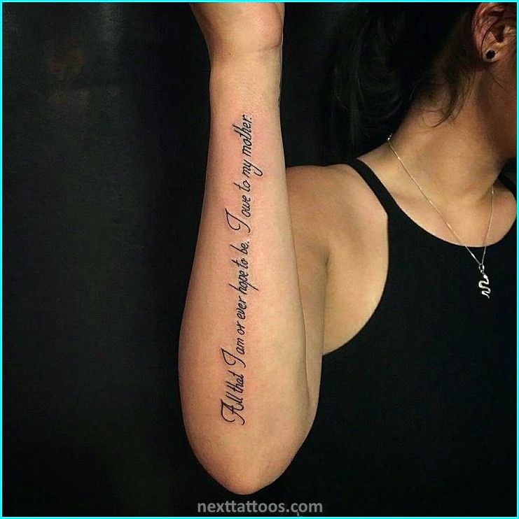 How to Choose Quote Tattoos on Your Arm