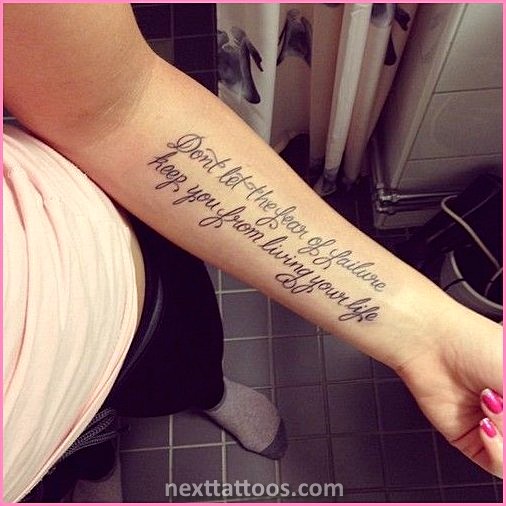 How to Choose Quote Tattoos on Your Arm