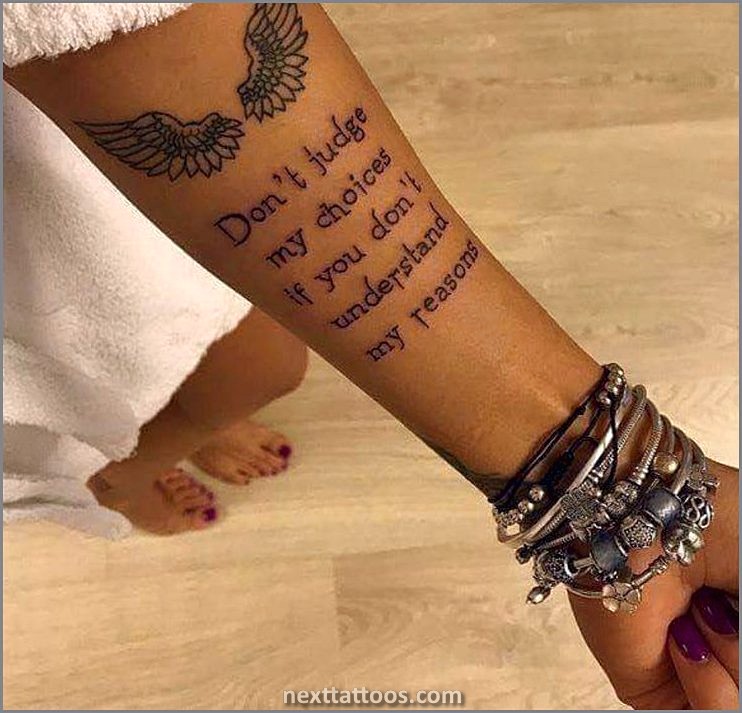 How to Choose Quote Tattoos on Your Arm