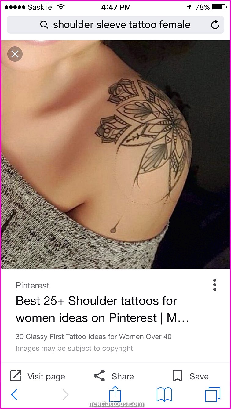 Classy Upper Arm Tattoos For Females