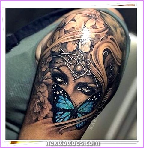 Classy Upper Arm Tattoos For Females