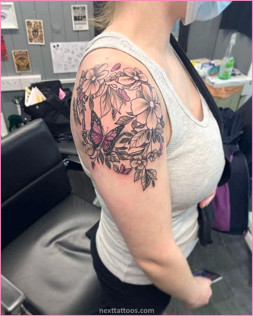 Classy Upper Arm Tattoos For Females