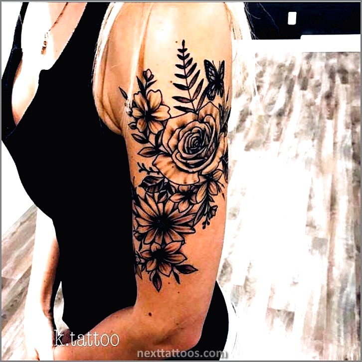 Classy Upper Arm Tattoos For Females